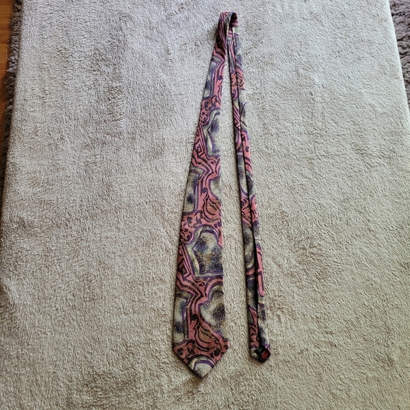 Vintage handmade silk tie - Picture 2 of 13